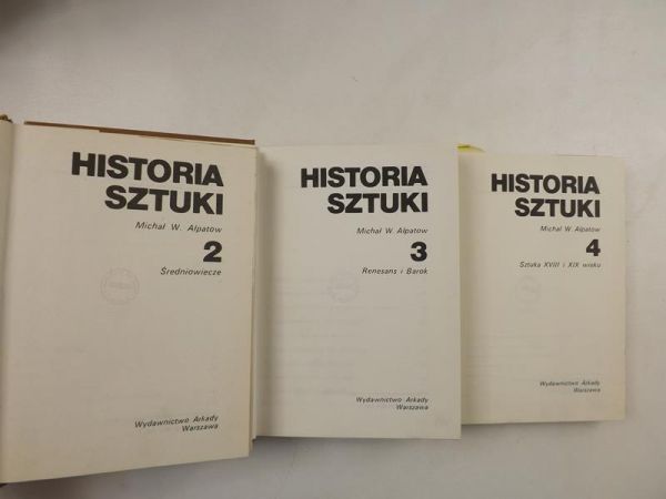 Historia sztuki, Tom II, III, IV