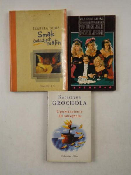 Wielki szlem / Smak świeżych malin / Upoważnienie do szczęścia, zestaw 3 książek