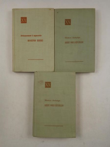 Gorki Maksyn - Artamonow i synowie  Albert Paris Gutersloh - Słońce i księżyc t.I-II