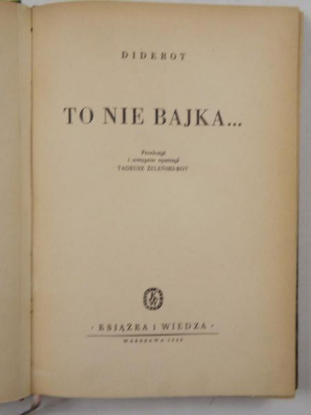 To nie bajka, książka z 1949 roku