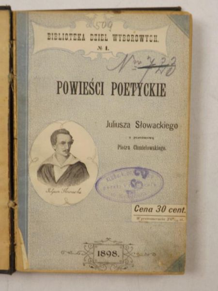 Powieści poetyckie, 1898 r.