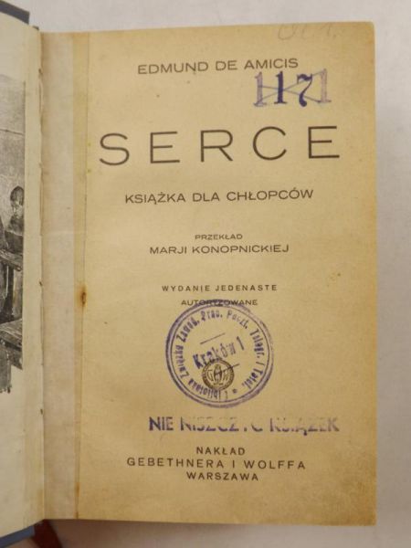 De Amicis Edmund - Serce, 1930 r.