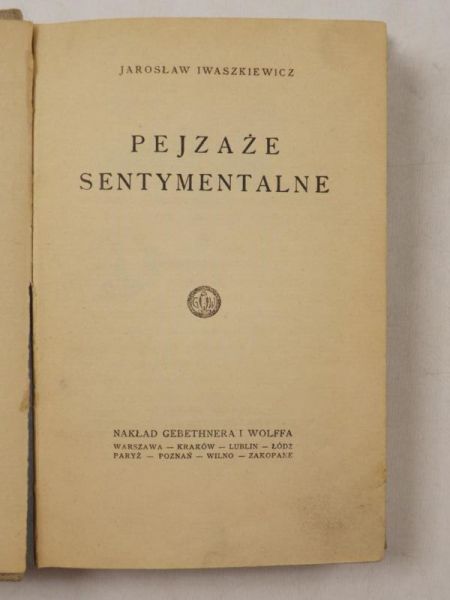 Pejzaże sentymentalne, 1926 r.