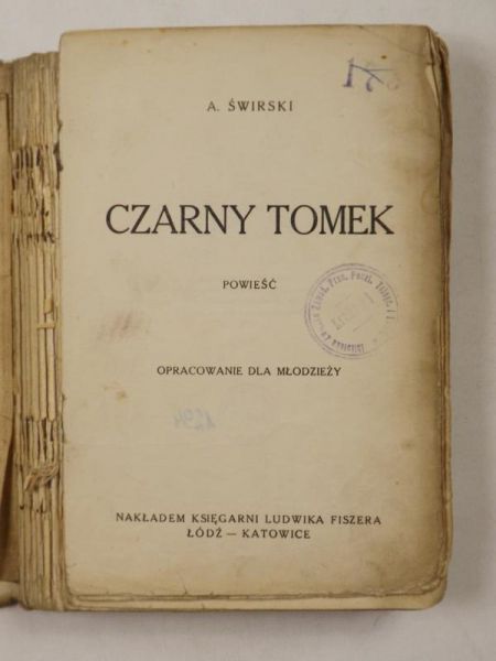 Czarny Tomek. Powieść, 1928 r.