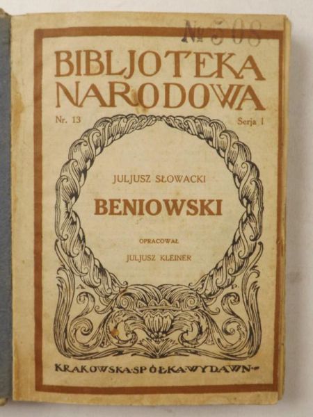 Beniowski, 1923 r., BN