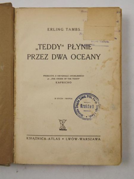 "Teddy" płynie przez dwa oceany, 1938 r.