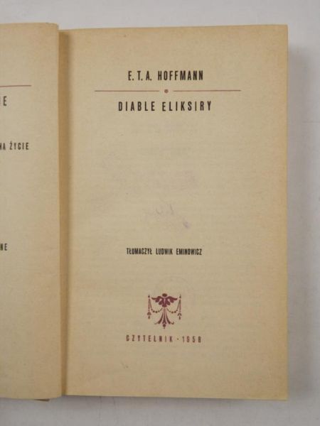 Hoffmann E. T. A. - Diable eliksiry
