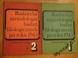 Radziecka Metodologia Badań Filolog. Po 1945