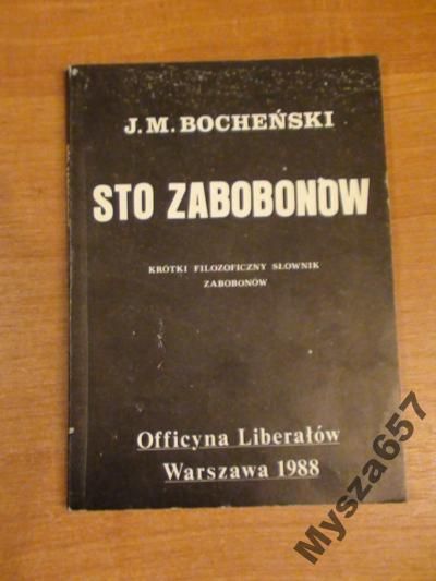 STO ZABOBONÓW filozoficzny słownik