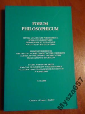 Roman Darowski FORUM PHILOSOPHICUM t. 11
