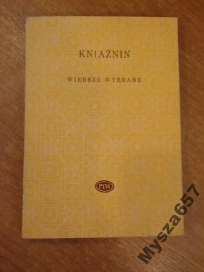 FRANCISZEK DIONIZY KNIAŹININ Wiersze wybrane BP