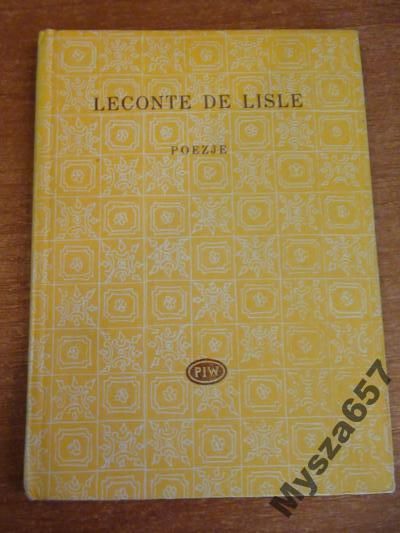 Leconte    POEZJE  BP