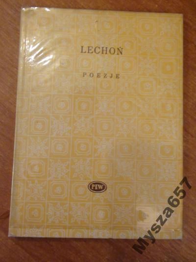 JAN LECHOŃ Poezje BP