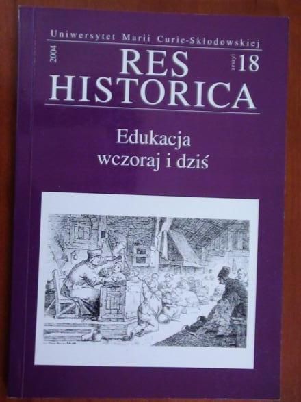 Res Historica, zeszyt 18