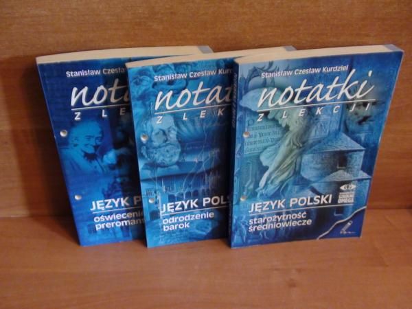 Notatki z lekcji. Język polski T. I-III