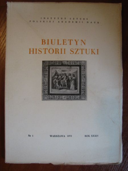 Biuletyn Historii Sztuki Nr 1 1972