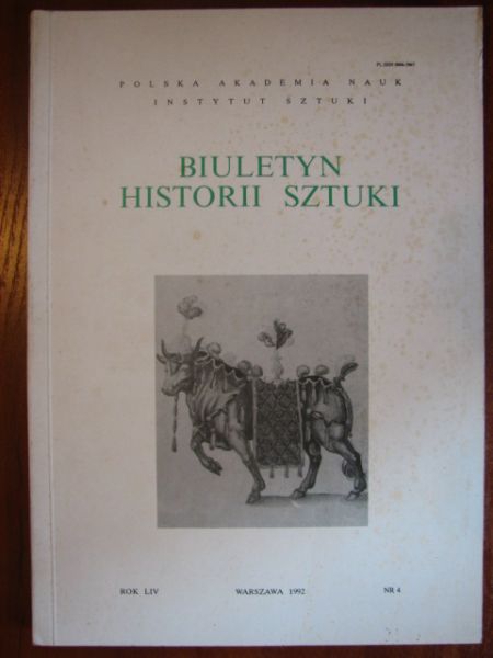 Biuletyn Historii Sztuki Nr 4 1992