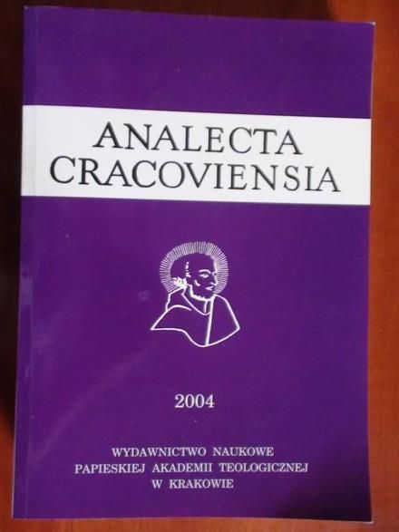 Analecta Cracoviensia, Tom XXXVI
