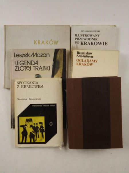 Ostrowski J., Schonborn B., Adamczewski J., Broniewski S.,  , Saysse-Tobiczyk K. - Kraków, 6 książek