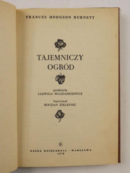 Hodgson Burnett Frances - Tajemniczy ogród