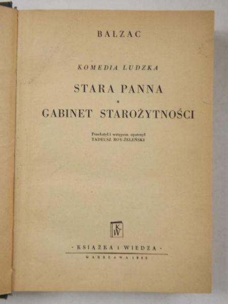 Stara panna, Gabinet starożytności, 1950 r.