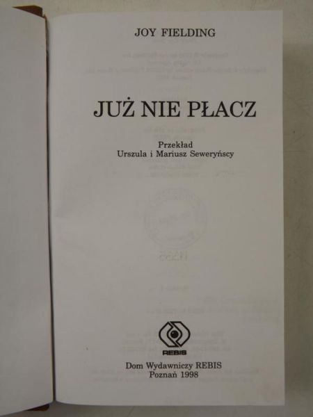 Fielding Joy -  Już nie płacz