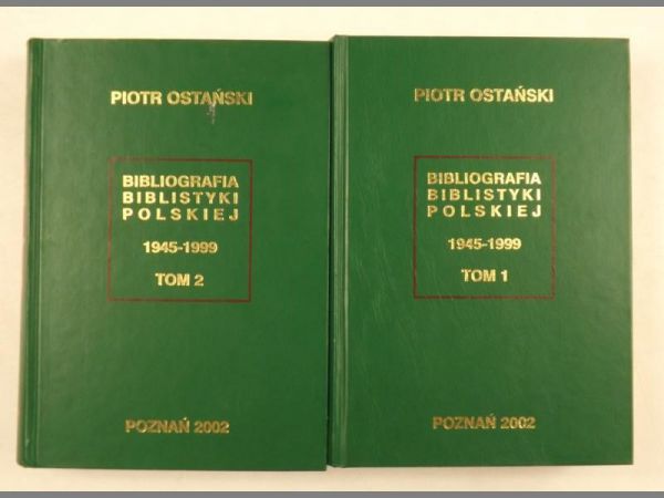 Bibliografia Biblistyki Polskiej, tom 1 i 2