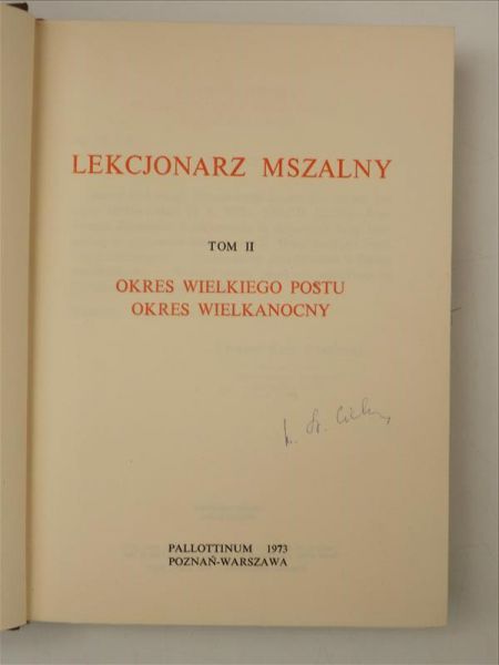 Lekcjonarz mszalny, Tom II
