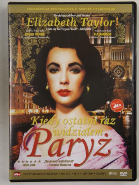 Kiedy ostatni raz widziałem Paryż, DVD