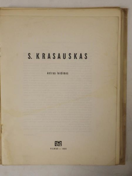 . - Antras Ieidimas, teczka