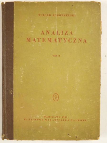 Analiza matematyczna, Tom II