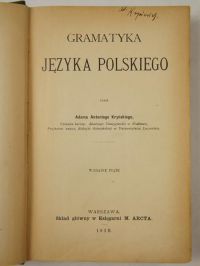 Gramatyka języka polskiego, 1910 r.