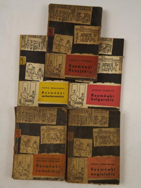 Retman Bożena i Roman, Jaworowski Mieczysław, Boderski Andrzej, Andrejew Andrzej, Krukowska Maria - Rozmówki angielskie / Rozmówki rumuńskie / Rozmówki rosyjskie / Rozmówki bułgarskie / Rozmówki serbochorwackie