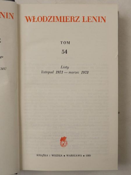 Dzieła wszystkie, tom 54