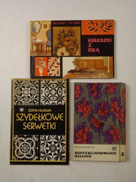 Kozierowska L., Hładun Z.,   - Igraszki z igłą/Szydełkowe serwetki/ Konfekcjonowanie dzianin-Tom II