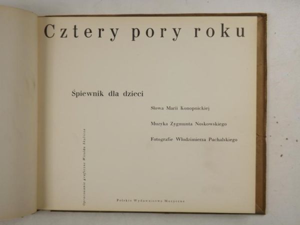 Cztery pory roku.Śpiewnik dla dzieci