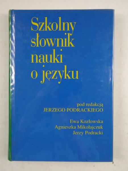 Szkolny słownik nauki o języku