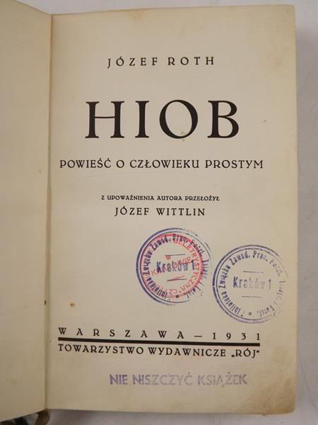 Hiob, 1931 r.