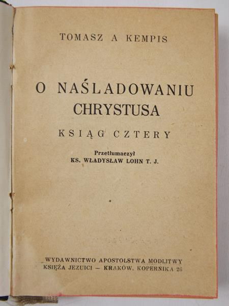 Tomsz   - O nśldowniu Chrystus, 1948 r.