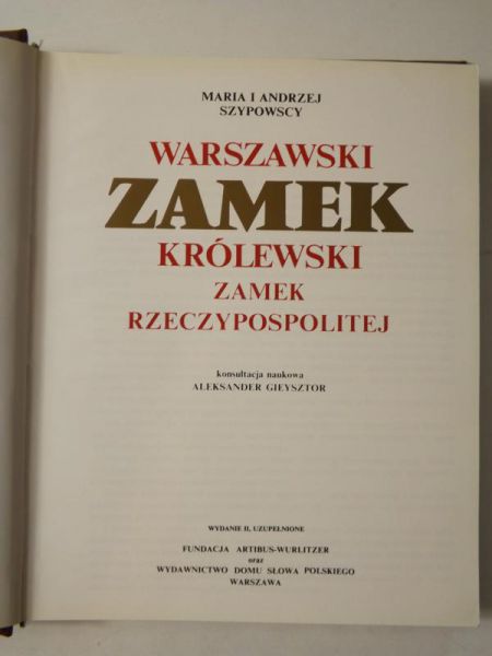 Szypowscy Maria i Andrzej - Warszawski Zamek Królewski