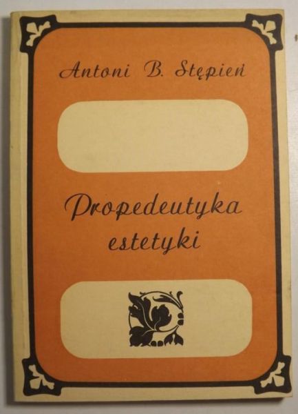 Propedeutyka estetyki