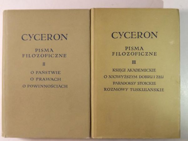 Cyceron - Pisma filozoficzne, Tom II-III, BKF
