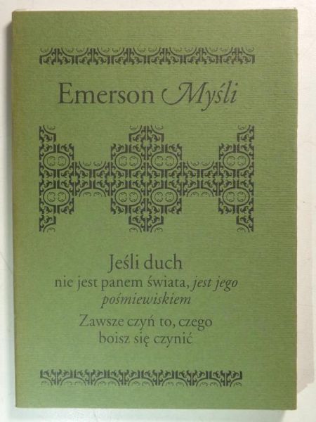 Emerson Ralph Waldo - Myśli