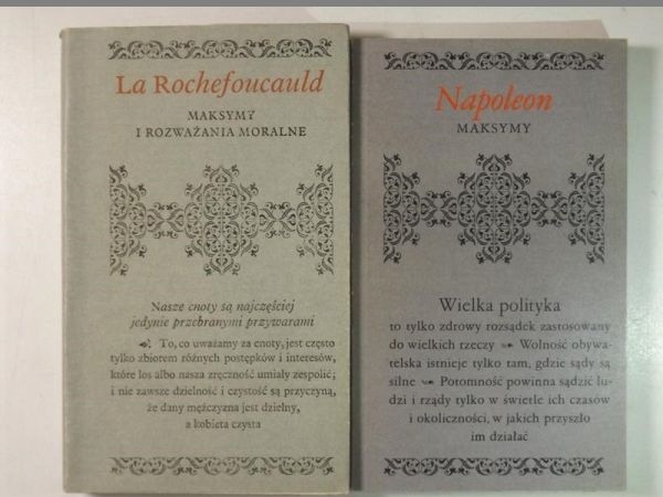 La Rochefoucauld - Maksymy / Maksymy i rozważania moralne