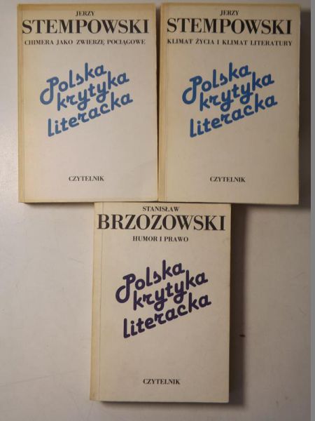 Stempowski Jerzy, Brzozowski Stanisław - Chimera jako zwierzę pociągowe / Klimat życia i klimat literatury / Humor i prawo