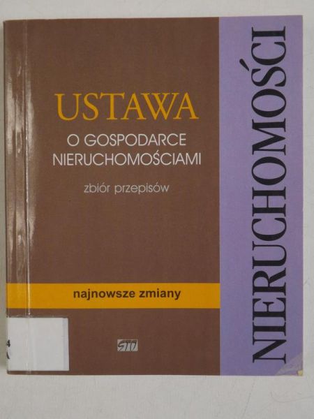 Ustawa o gospodarstwie nieruchomościami