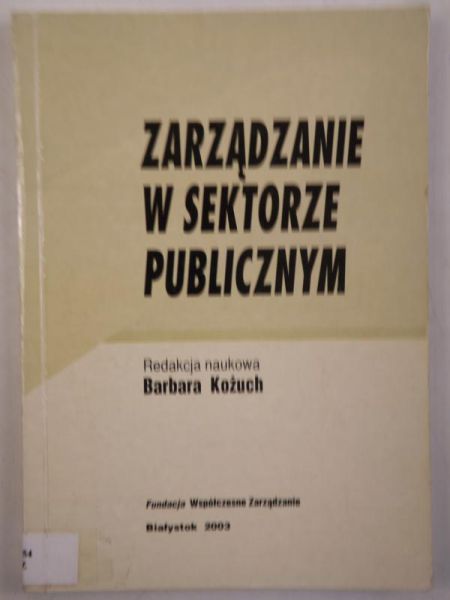Zarządzanie w sektorze publicznym