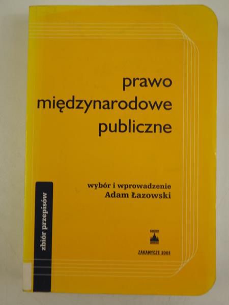 Prawo międzynarodowe publiczne, Zbiór przepisów