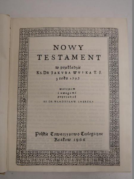 Nowy Testament, reprint