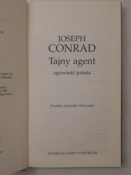 Tajny agent. Opowieść prosta